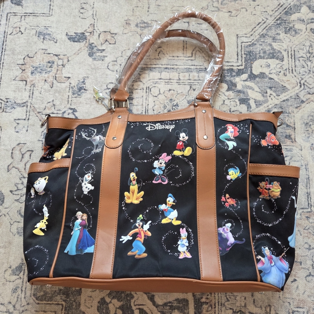 DISNEY "Carry The Magic" Bradford Exchange Bag With Tinker Bell Charm